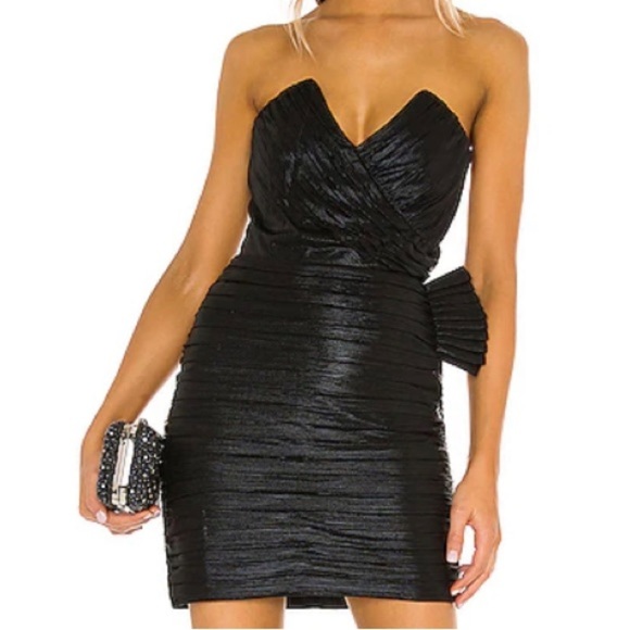 RETROFETE black Caroline strapless mini dress nwt - Picture 1 of 8